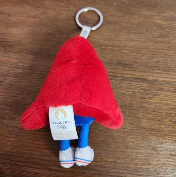 Paris 2024 Olympics Phryge Mascot Plush Keychain - Picture 3 of 8